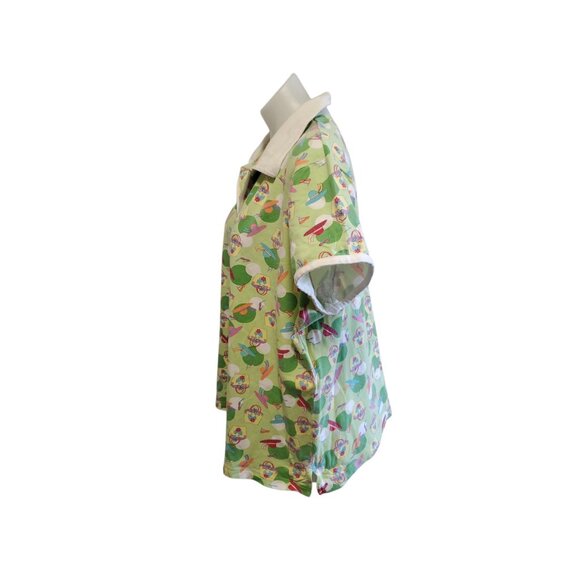 Vintage C.J Banks Novelty Print Golf Top L/XL Sunhats Bags Sunglasses Preppy Y2K - Picture 7 of 12